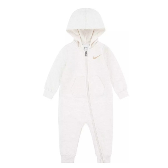 Nike Infant Girls' Essentials Hooded Coverall - Picture 1 of 9